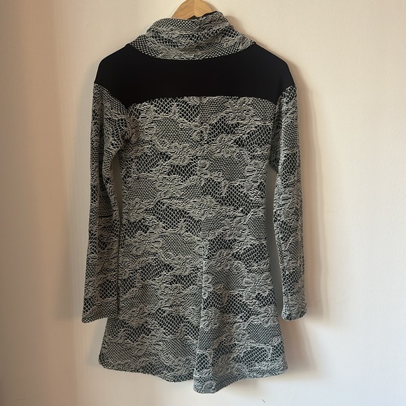 Cowl Neck Sweater with lace detailing overlay - Picture 2 of 5